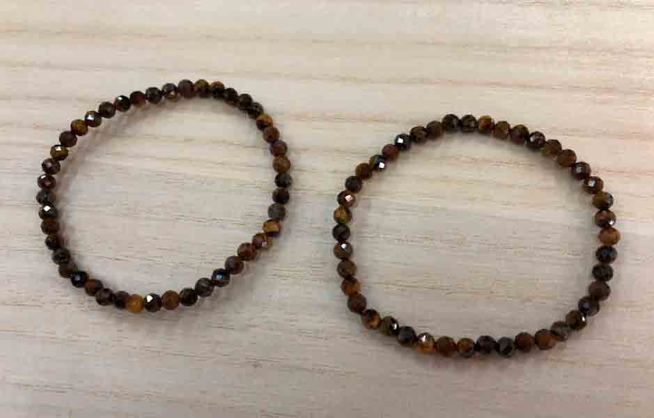 Pulsera Ojo de Tigre bola facetada